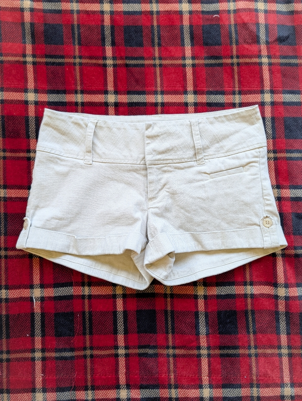 Guess Y2K Vintage Low Rise Rolled Cuff Shorts
